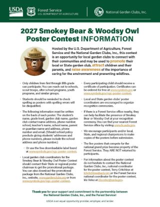 Picture of 2027 Smokey Bear & Woodsy Owl Poster Contest Information